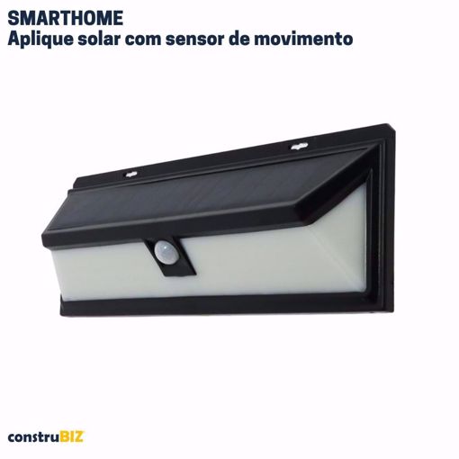 Aplique Solar com Sensor de Movimento