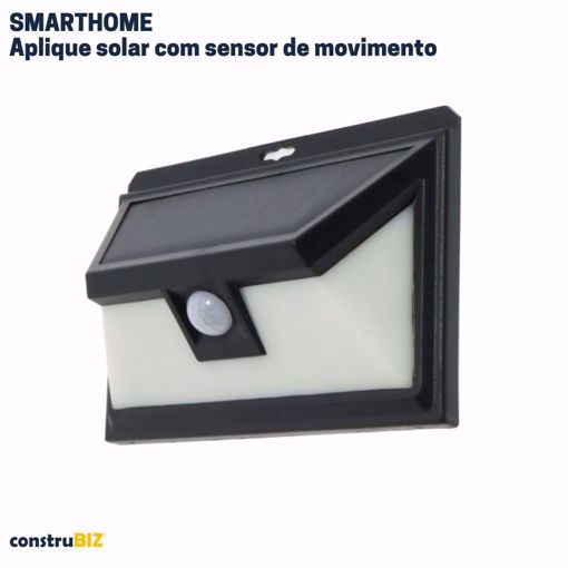 Aplique Solar Venus com Sensor de Movimento